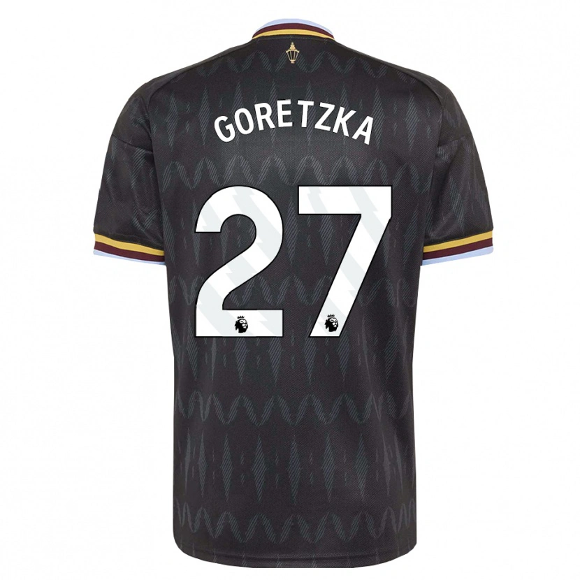 Danxen Dzieci Leon Goretzka #27 Niebieski Chaber Czarny Żółty Wyjazdowa Koszulka 2026/27 Koszulki Klubowe