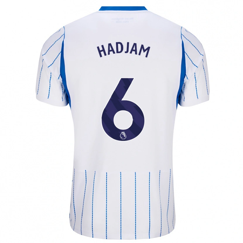 Danxen Dzieci Jaouen Hadjam #6 Niebieski Chaber Biały Wyjazdowa Koszulka 2026/27 Koszulki Klubowe