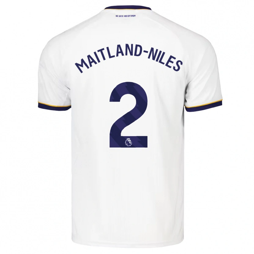 Danxen Męski Ainsley Maitland-Niles #2 Północnoniebieski Biały Żółty Wyjazdowa Koszulka 2026/27 Koszulki Klubowe