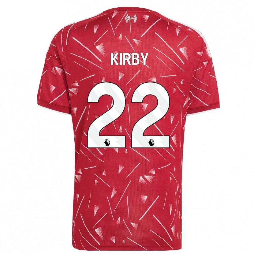 Danxen Męski Faye Kirby #22 Biały Czerwony Domowa Koszulka 2026/27 Koszulki Klubowe