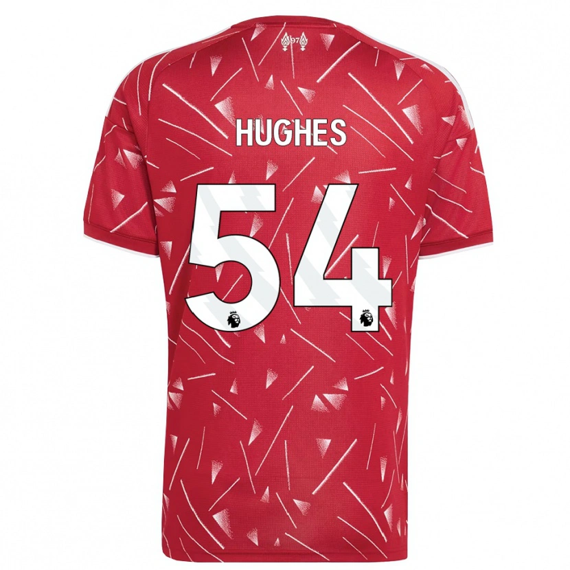 Danxen Męski Liam Hughes #54 Biały Czerwony Domowa Koszulka 2026/27 Koszulki Klubowe