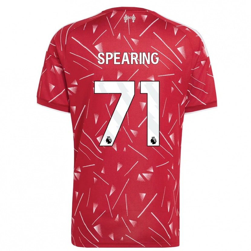 Danxen Męski Jay Spearing #71 Biały Czerwony Domowa Koszulka 2026/27 Koszulki Klubowe
