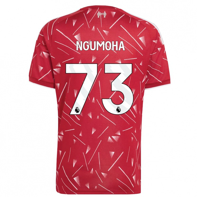 Danxen Męski Rio Ngumoha #73 Biały Czerwony Domowa Koszulka 2026/27 Koszulki Klubowe
