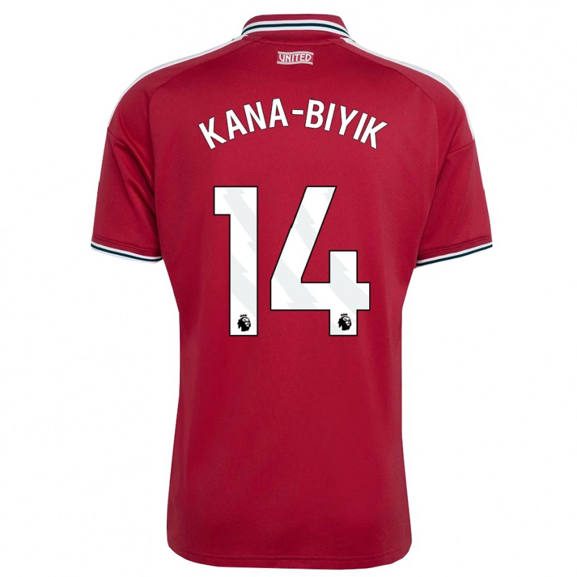 Danxen Męski Enzo Kana-Biyik #14 Czerwony Żółty Biały Domowa Koszulka 2026/27 Koszulki Klubowe