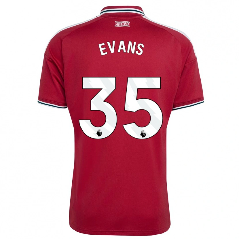 Danxen Męski Jonny Evans #35 Czerwony Żółty Biały Domowa Koszulka 2026/27 Koszulki Klubowe