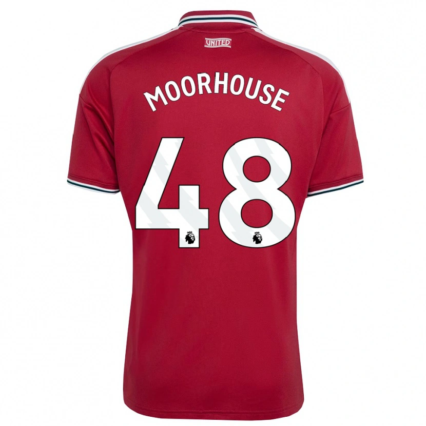 Danxen Męski Jack Moorhouse #48 Czerwony Żółty Biały Domowa Koszulka 2026/27 Koszulki Klubowe