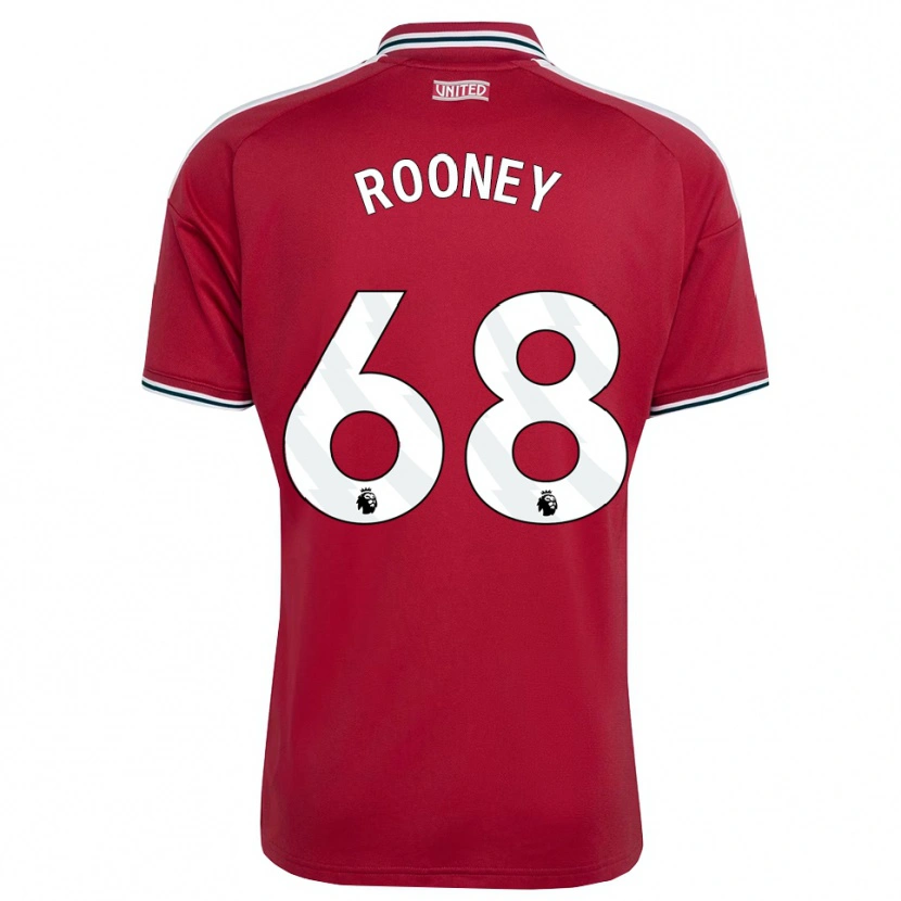 Danxen Męski Kai Rooney #68 Czerwony Żółty Biały Domowa Koszulka 2026/27 Koszulki Klubowe