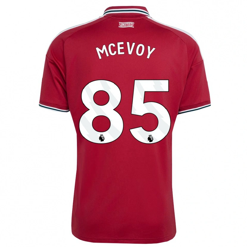 Danxen Męski Jay Mcevoy #85 Czerwony Żółty Biały Domowa Koszulka 2026/27 Koszulki Klubowe