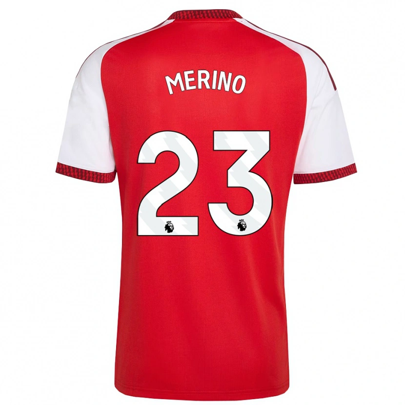 Danxen Męski Mikel Merino #23 Czerwony Biały Czarny Domowa Koszulka 2026/27 Koszulki Klubowe
