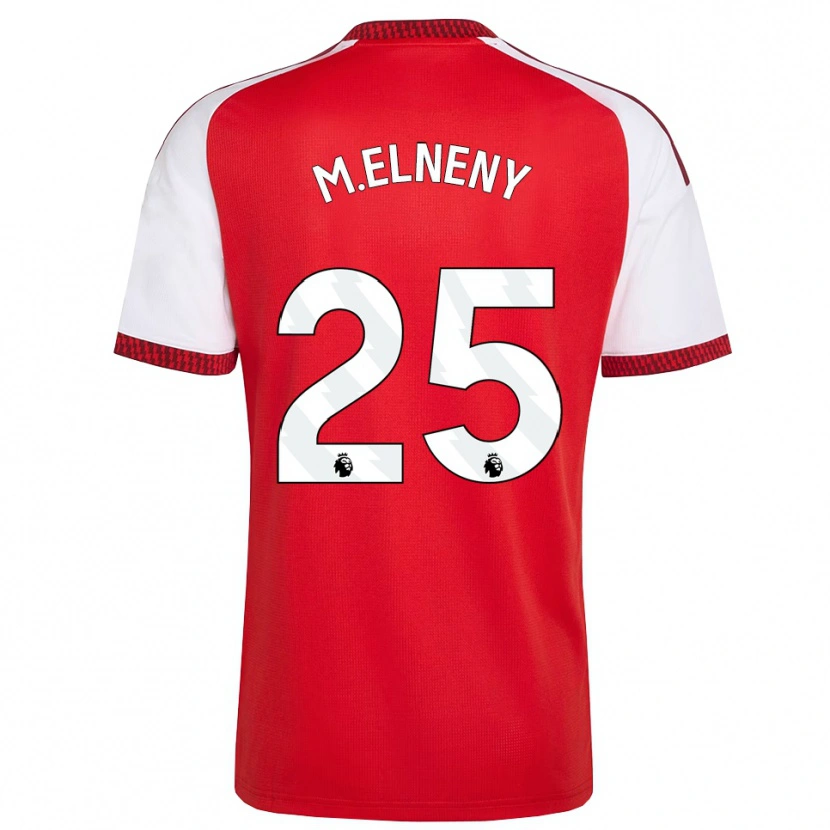 Danxen Męski Mohamed Elneny #25 Czerwony Biały Czarny Domowa Koszulka 2026/27 Koszulki Klubowe