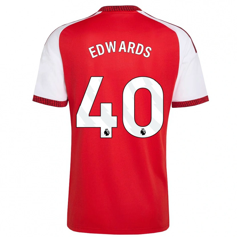 Danxen Męski Khayon Edwards #40 Czerwony Biały Czarny Domowa Koszulka 2026/27 Koszulki Klubowe
