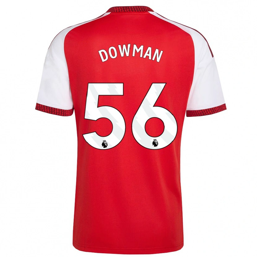 Danxen Męski Max Dowman #56 Czerwony Biały Czarny Domowa Koszulka 2026/27 Koszulki Klubowe