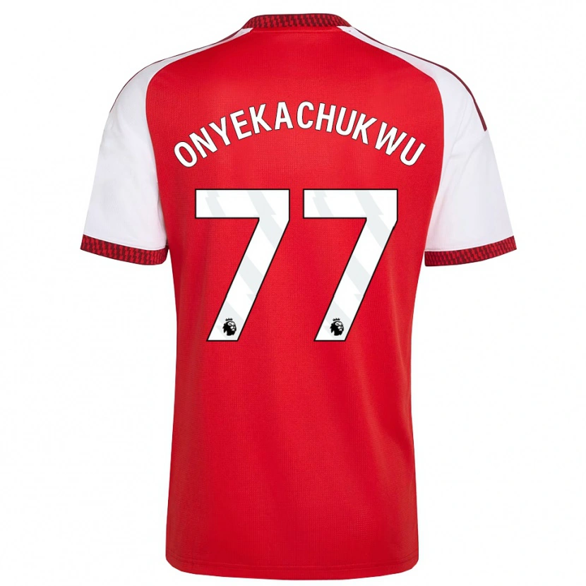 Danxen Męski Samuel Onyekachukwu #77 Czerwony Biały Czarny Domowa Koszulka 2026/27 Koszulki Klubowe