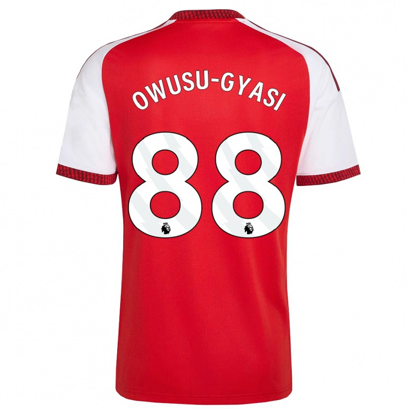 Danxen Męski Abraham Owusu-Gyasi #88 Czerwony Biały Czarny Domowa Koszulka 2026/27 Koszulki Klubowe