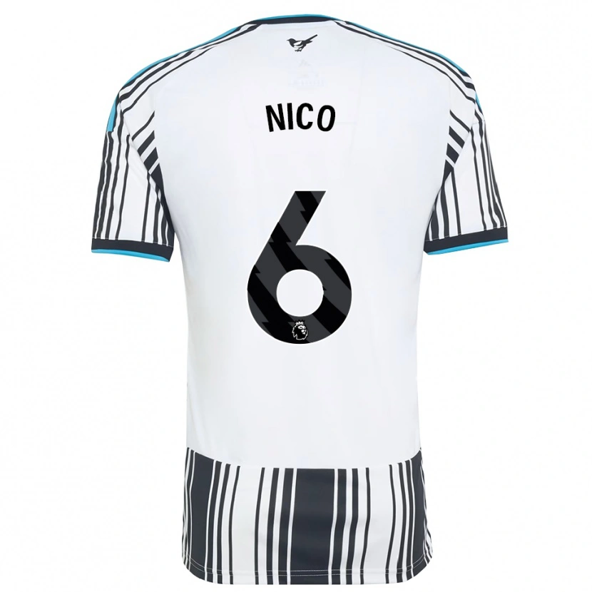Danxen Męski Nico González #6 Błękitny Czarny Biały Domowa Koszulka 2026/27 Koszulki Klubowe