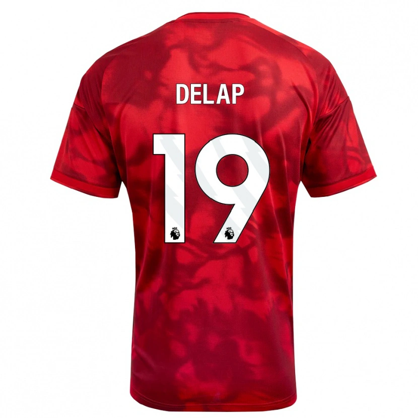 Danxen Męski Liam Delap #19 Karmazynowy Biały Domowa Koszulka 2026/27 Koszulki Klubowe