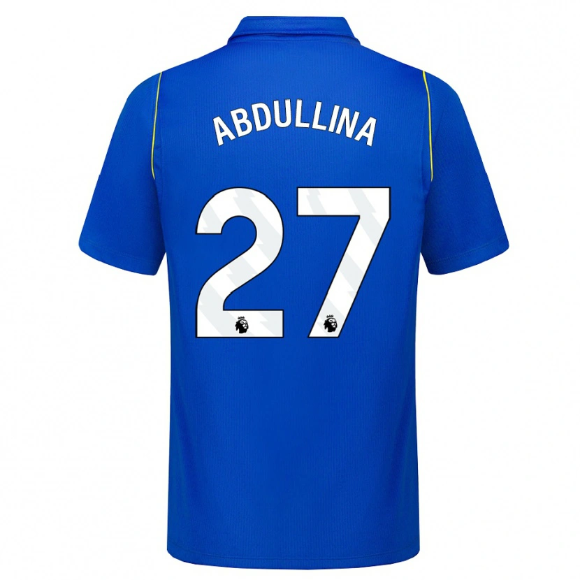 Danxen Męski Alsu Abdullina #27 Niebieski Żółty Domowa Koszulka 2026/27 Koszulki Klubowe