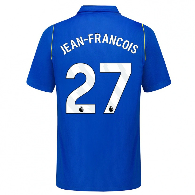 Danxen Męski Oriane Jean-Francois #27 Niebieski Żółty Domowa Koszulka 2026/27 Koszulki Klubowe