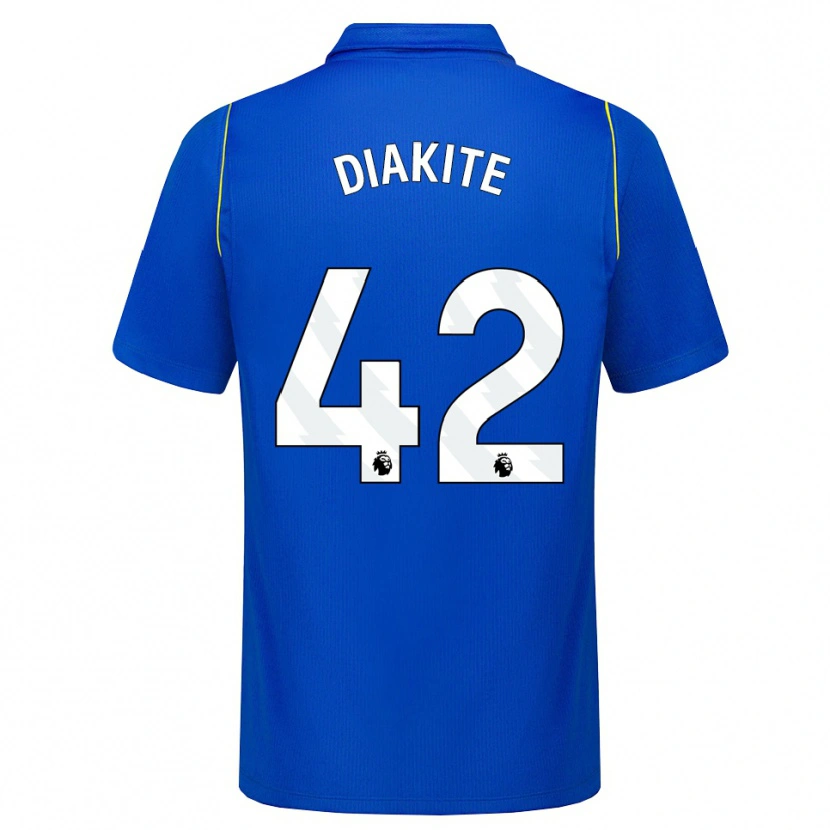 Danxen Męski Calvin Diakite #42 Niebieski Żółty Domowa Koszulka 2026/27 Koszulki Klubowe