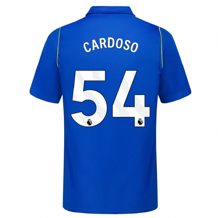Danxen Męski Leo Cardoso #54 Niebieski Żółty Domowa Koszulka 2026/27 Koszulki Klubowe