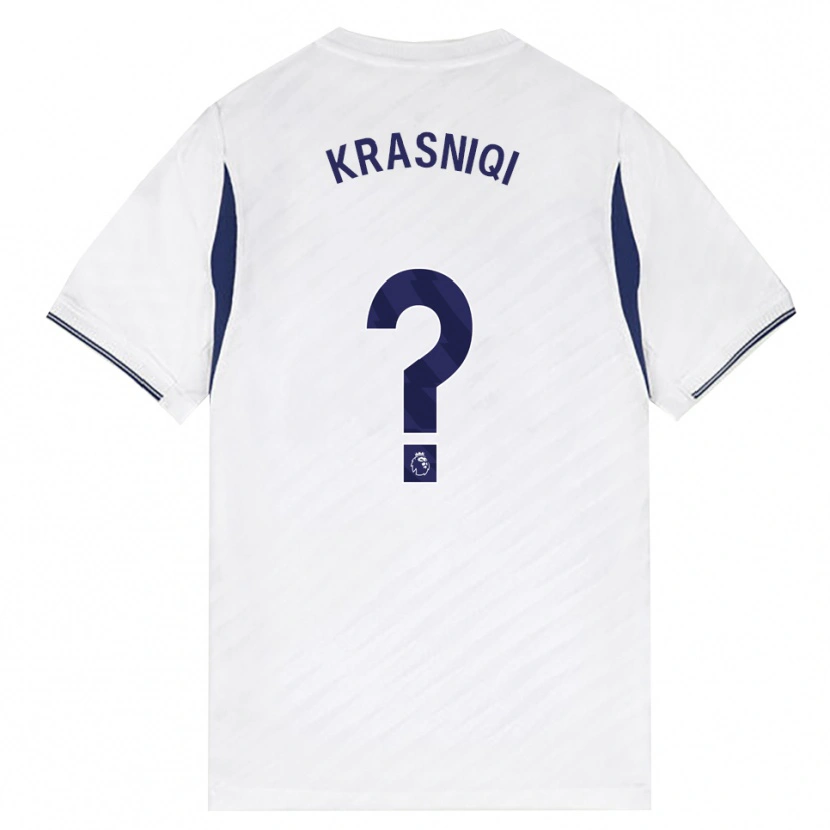 Danxen Męski Elliot Krasniqi #0 Biały Czerwony Fioletowy Domowa Koszulka 2026/27 Koszulki Klubowe