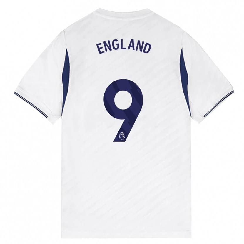 Danxen Męski Bethany England #9 Biały Czerwony Fioletowy Domowa Koszulka 2026/27 Koszulki Klubowe