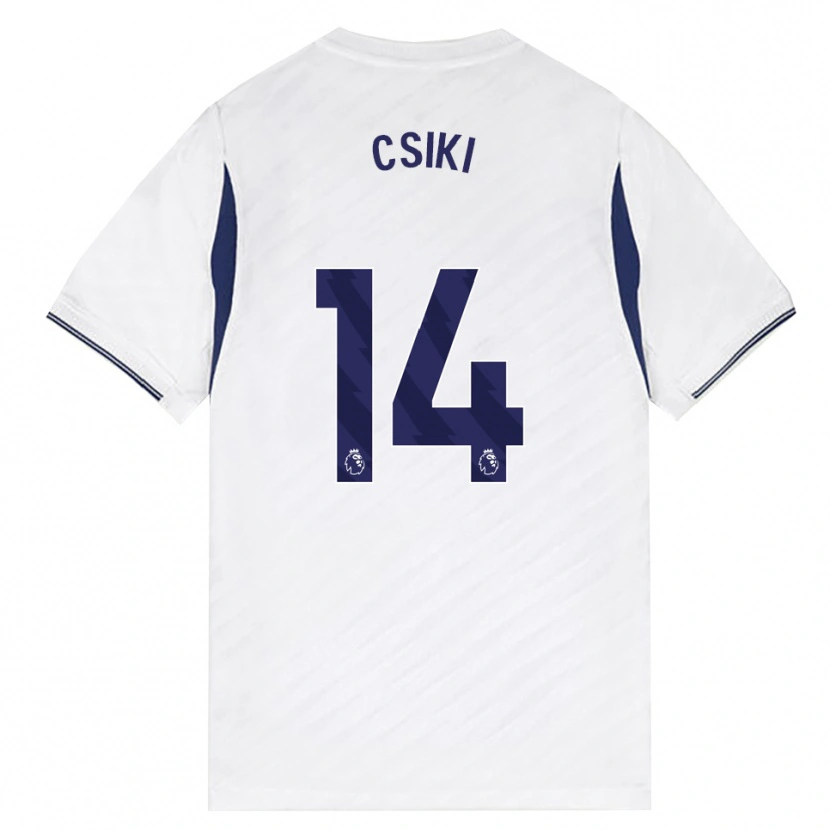 Danxen Męski Anna Csiki #14 Biały Czerwony Fioletowy Domowa Koszulka 2026/27 Koszulki Klubowe