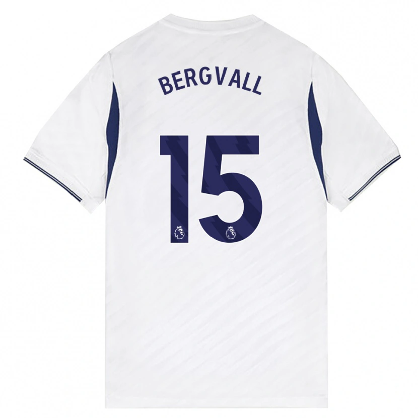 Danxen Męski Lucas Bergvall #15 Biały Czerwony Fioletowy Domowa Koszulka 2026/27 Koszulki Klubowe