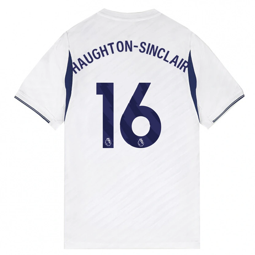 Danxen Męski Ashiah Haughton-Sinclair #16 Biały Czerwony Fioletowy Domowa Koszulka 2026/27 Koszulki Klubowe