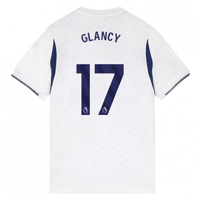 Danxen Męski Conall Glancy #17 Biały Czerwony Fioletowy Domowa Koszulka 2026/27 Koszulki Klubowe