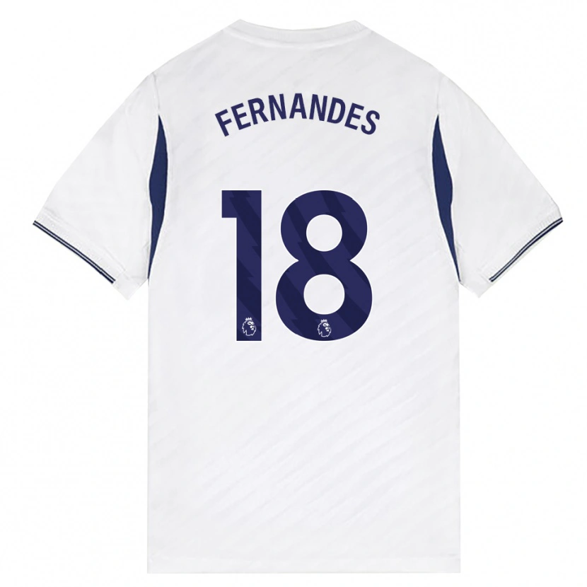 Danxen Męski Mateus Fernandes #18 Biały Czerwony Fioletowy Domowa Koszulka 2026/27 Koszulki Klubowe