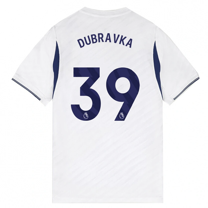 Danxen Męski Martin Dúbravka #39 Biały Czerwony Fioletowy Domowa Koszulka 2026/27 Koszulki Klubowe