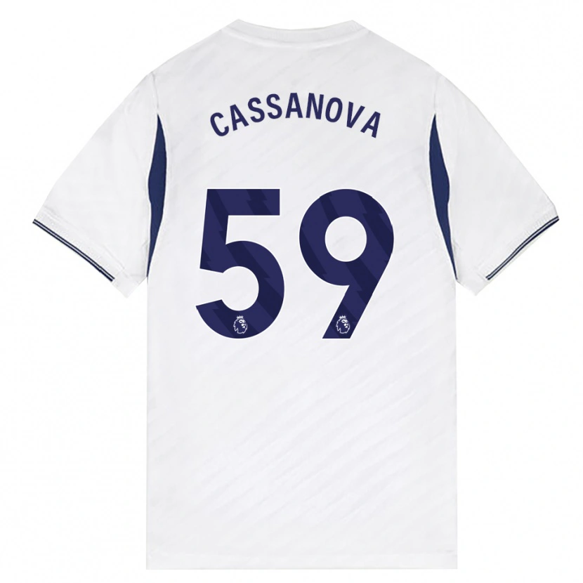 Danxen Męski Dante Cassanova #59 Biały Czerwony Fioletowy Domowa Koszulka 2026/27 Koszulki Klubowe