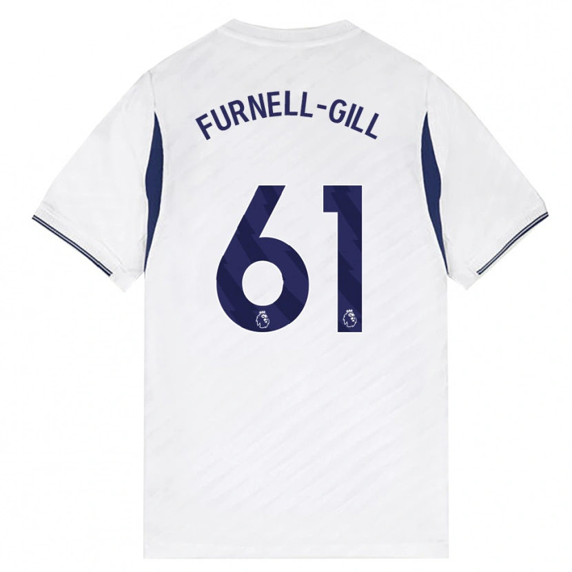 Danxen Męski Luca Furnell-Gill #61 Biały Czerwony Fioletowy Domowa Koszulka 2026/27 Koszulki Klubowe