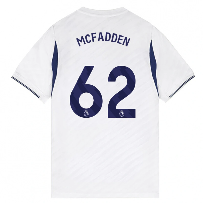 Danxen Męski Max Mcfadden #62 Biały Czerwony Fioletowy Domowa Koszulka 2026/27 Koszulki Klubowe