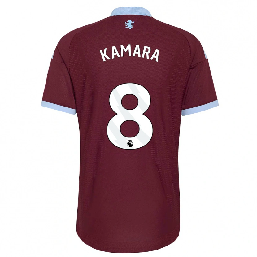 Danxen Męski Boubacar Kamara #8 Niebieski Chaber Bordowy Domowa Koszulka 2026/27 Koszulki Klubowe