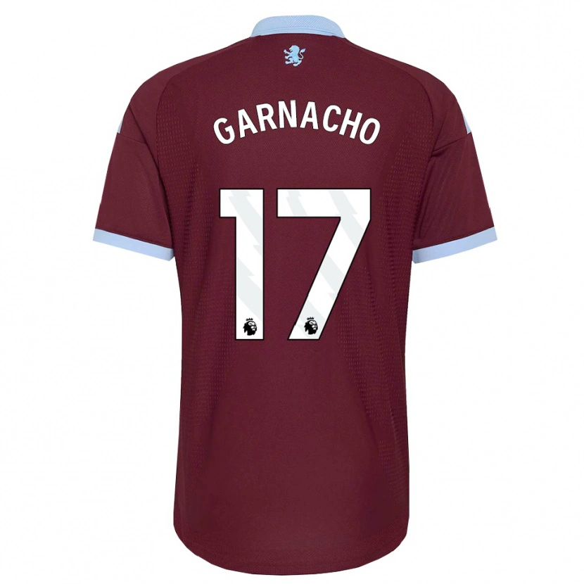 Danxen Męski Alejandro Garnacho #17 Niebieski Chaber Bordowy Domowa Koszulka 2026/27 Koszulki Klubowe