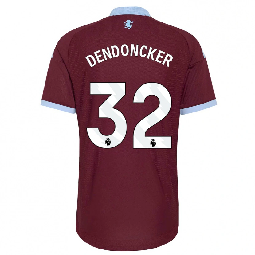 Danxen Męski Leander Dendoncker #32 Niebieski Chaber Bordowy Domowa Koszulka 2026/27 Koszulki Klubowe