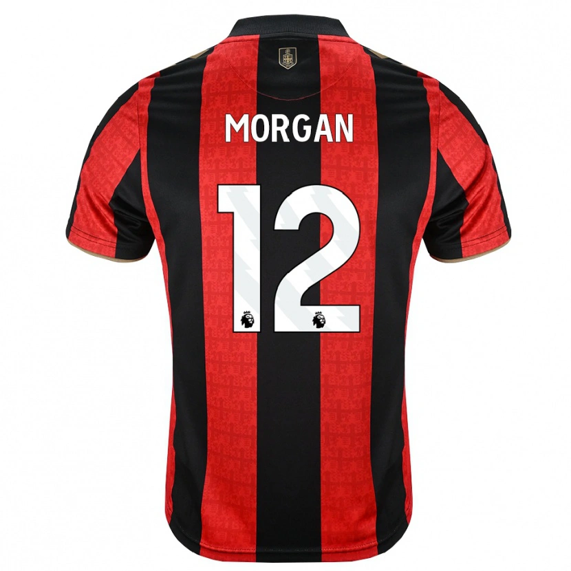 Danxen Męski Ollie Morgan #12 Złoty Czerwony Czarny Domowa Koszulka 2026/27 Koszulki Klubowe