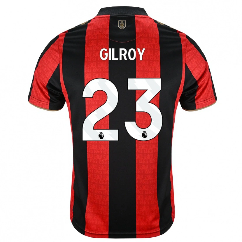 Danxen Męski Chloe Gilroy #23 Złoty Czerwony Czarny Domowa Koszulka 2026/27 Koszulki Klubowe