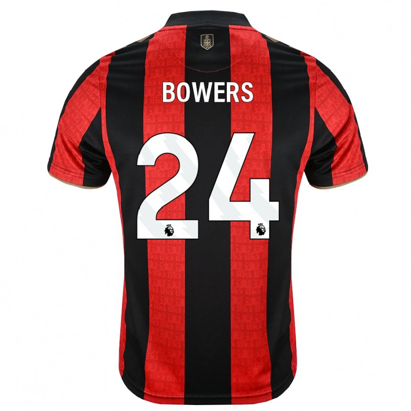 Danxen Męski Kelci Bowers #24 Złoty Czerwony Czarny Domowa Koszulka 2026/27 Koszulki Klubowe