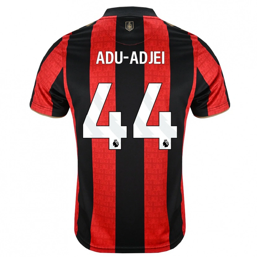 Danxen Męski Daniel Adu-Adjei #44 Złoty Czerwony Czarny Domowa Koszulka 2026/27 Koszulki Klubowe