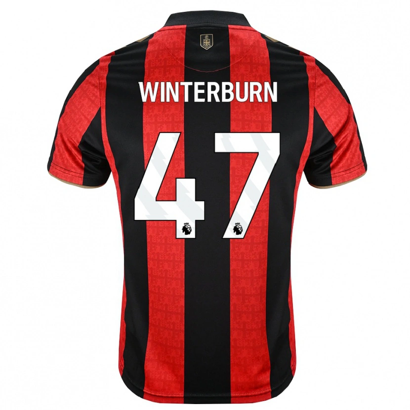 Danxen Męski Ben Winterburn #47 Złoty Czerwony Czarny Domowa Koszulka 2026/27 Koszulki Klubowe