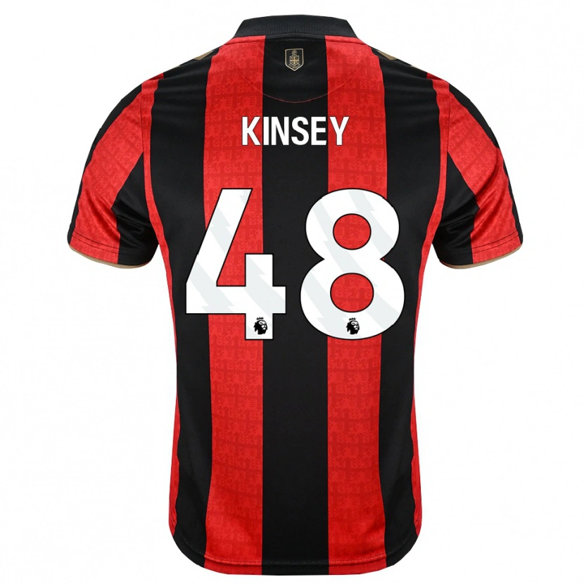 Danxen Męski Max Kinsey #48 Złoty Czerwony Czarny Domowa Koszulka 2026/27 Koszulki Klubowe