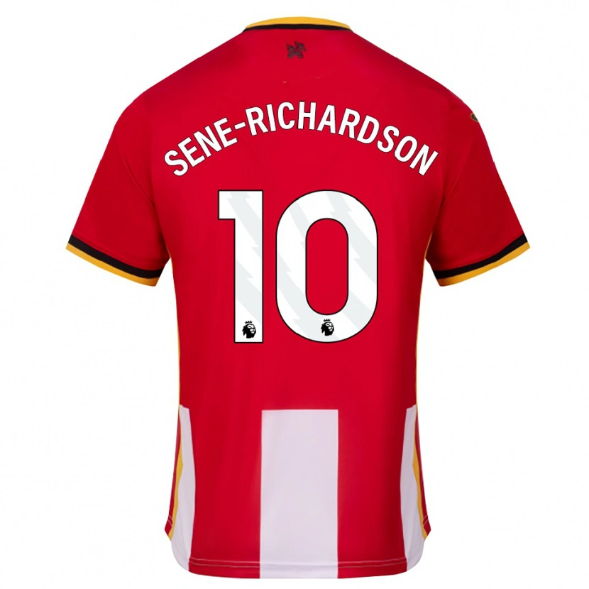 Danxen Męski Sam Sene-Richardson #10 Żółty Czarny Czerwony Domowa Koszulka 2026/27 Koszulki Klubowe