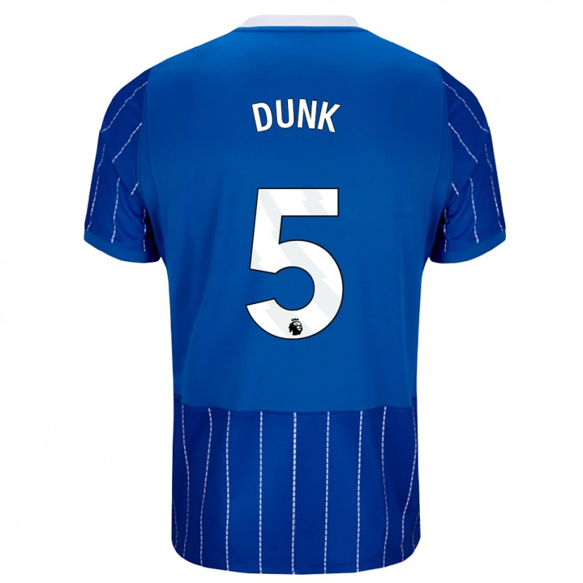 Danxen Męski Lewis Dunk #5 Średni Niebieski Biały Domowa Koszulka 2026/27 Koszulki Klubowe