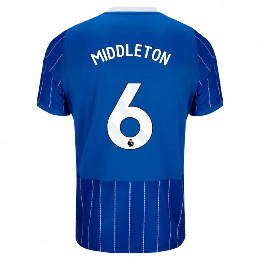 Danxen Męski Jesse Middleton #6 Średni Niebieski Biały Domowa Koszulka 2026/27 Koszulki Klubowe