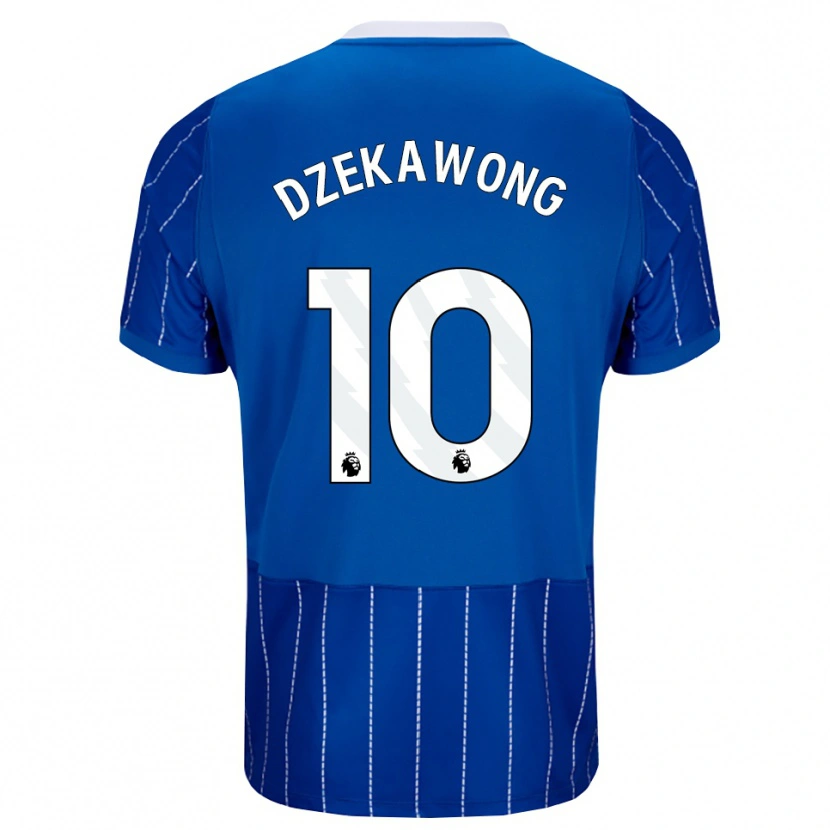 Danxen Męski Finn Dzekawong #10 Średni Niebieski Biały Domowa Koszulka 2026/27 Koszulki Klubowe