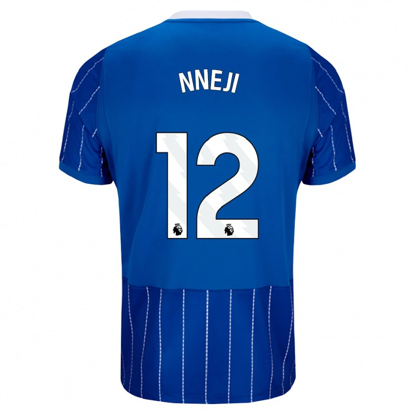 Danxen Męski Daniel Nneji #12 Średni Niebieski Biały Domowa Koszulka 2026/27 Koszulki Klubowe