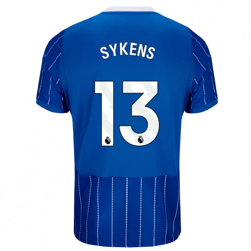 Danxen Męski Rory Sykens #13 Średni Niebieski Biały Domowa Koszulka 2026/27 Koszulki Klubowe